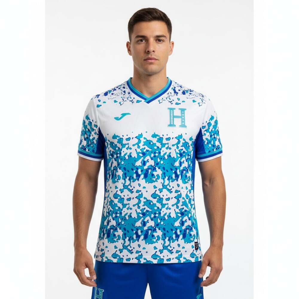 Joma Honduras National Team Soccer Jersey 2024 Garra Catracha White Blue Size M